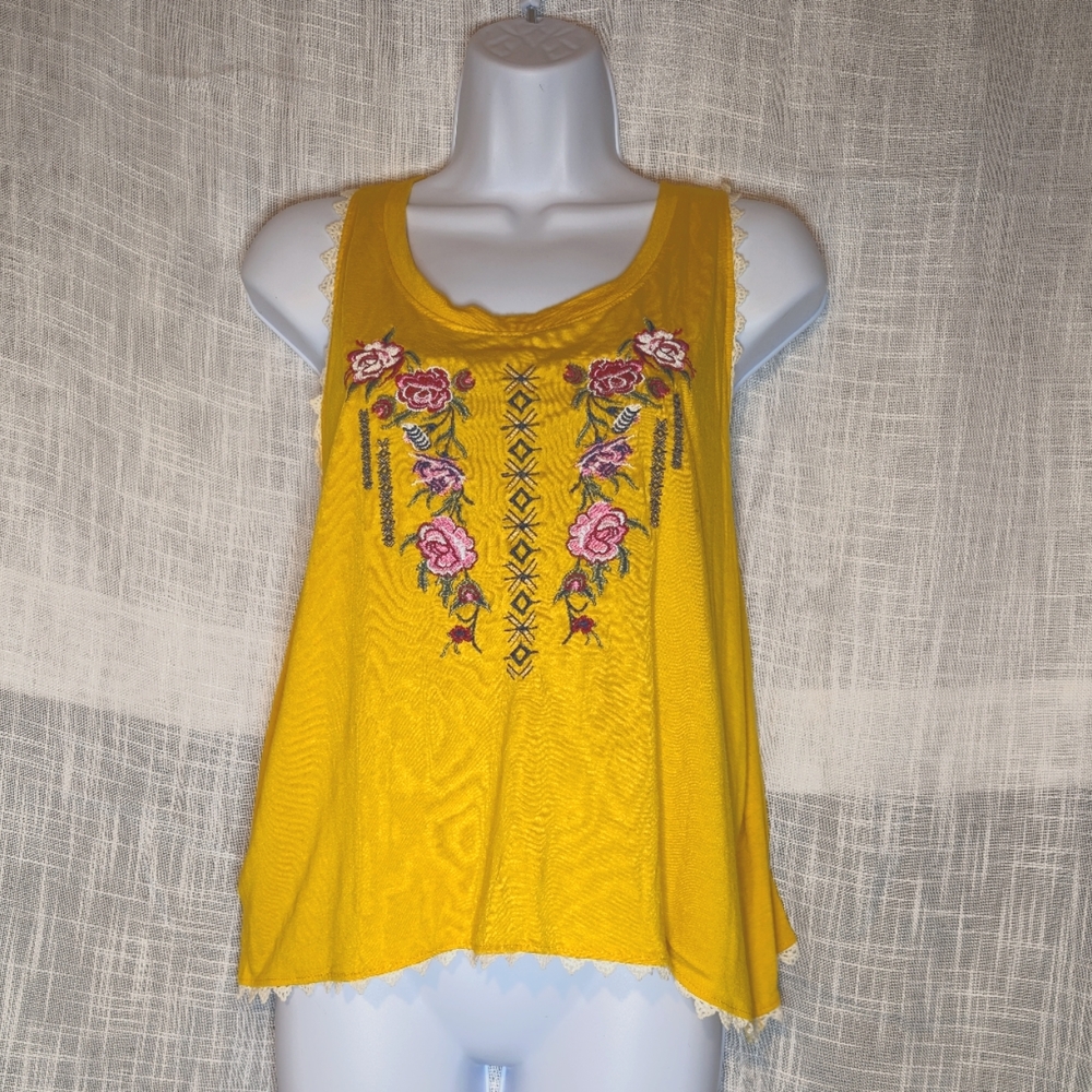 Embroidered Floral Top